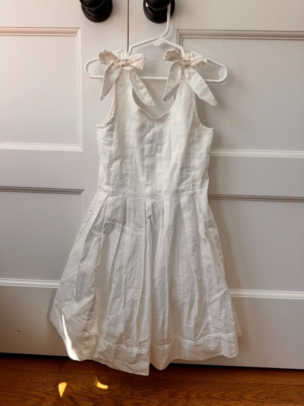 Beach Riot White Tie-Shoulder Sundress for Kids